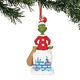 Department 56 Grinch into The Chimney Musical, 4.5'. Hanging Ornament, Multicolor