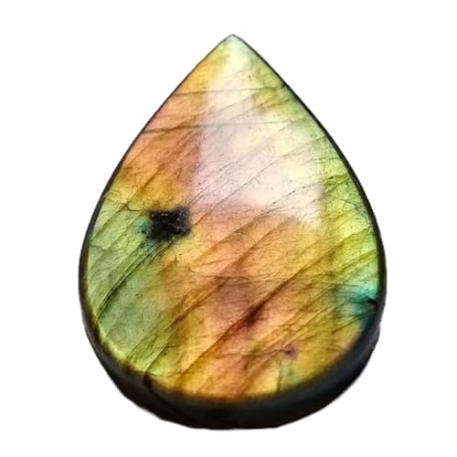 Labradorite rose poire 38x26mm pour créer vos propres bijoux et bagues en atelier DIY