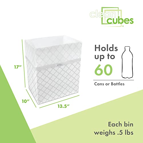 Clean Cubes 13 Gallon Disposable Pop-Up Trash Cans, 3-Pack (Trellis) by Clean Cubes - Used condition - Image 3