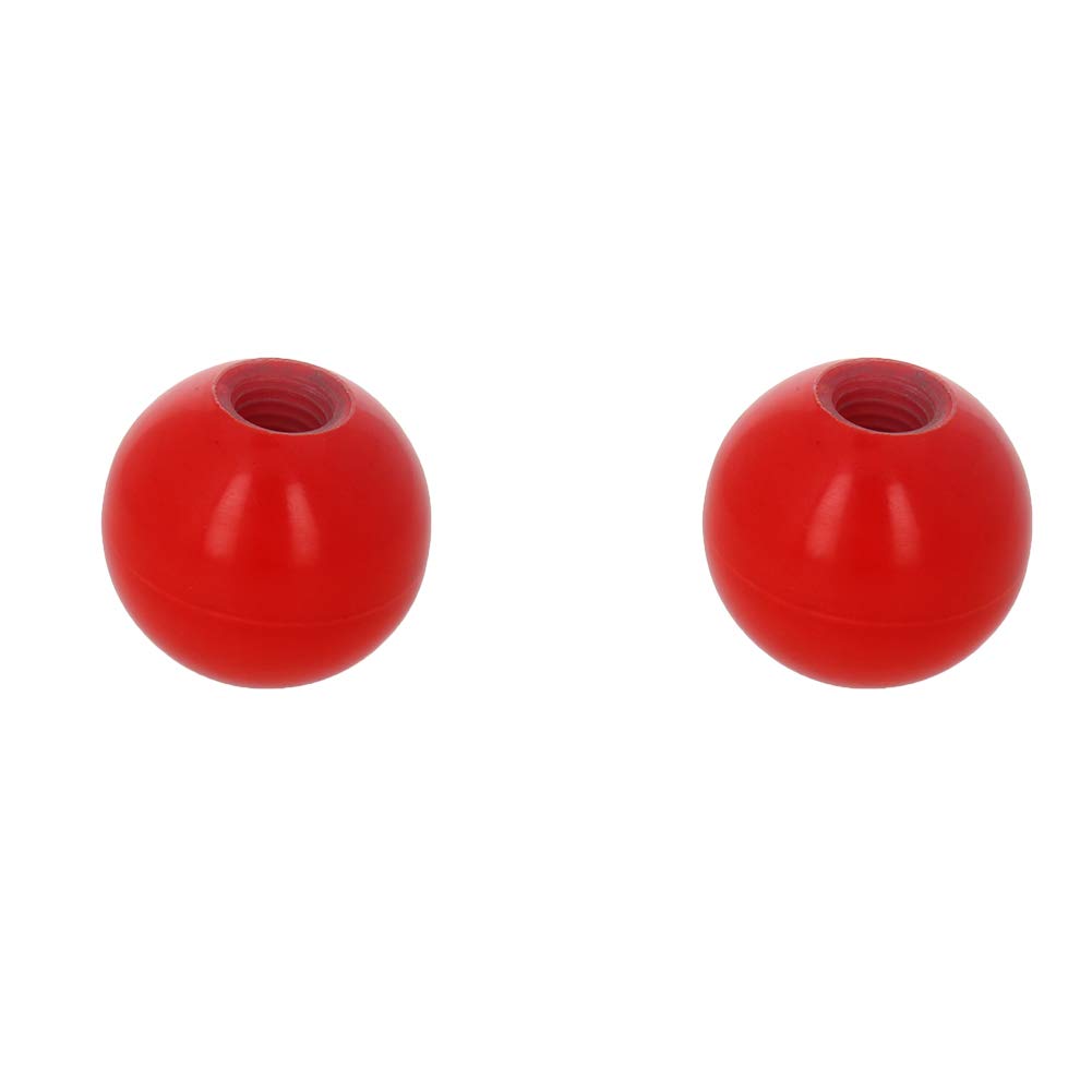 Othmro2 Pcs Thermoset Ball Knob M12 Female Thread Machine Handle 40mm Dia Black