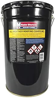 All Weather Roofing Compound Bitumen Waterproof Roof Coating 25 Litre