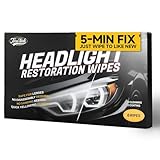 toretark Headlight Restoration Kit Wipes, 5-Min Fix, Restoring to Like-New Condition, Safe for OEM Lens, Headlight Restoration Wipes & Cleaning Wipes, Headlight Cleaner and Restorer Kit