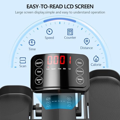 Under Desk Elliptical Machine for Senior Mini Elliptical Leg Exerciser with Remote Control Portable Electric Seated Foot Pedal Exerciser for Home Office by FRYLINE - Image 4