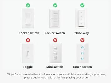 Switchbot Smart Switch Button Pusher (Bluetooth) Fingerbot for Rocker Switch/One-Way Buttons, App Timer Control, No Wiring, Optional Hub Required for Voice/Remote, Black