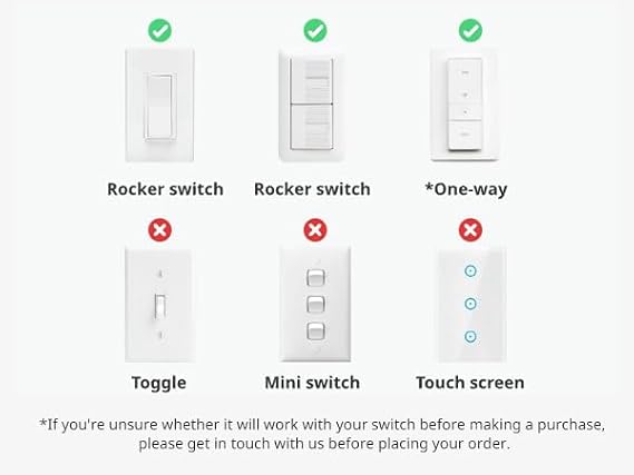 Switchbot Smart Switch Button Pusher (Bluetooth) Fingerbot for Rocker Switch/One-Way Buttons, App Timer Control, No Wiring, Optional Hub Required for Voice/Remote, Black