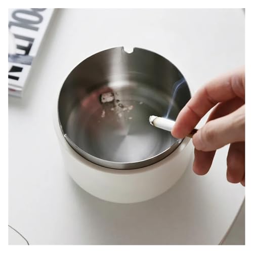Cendrier anti-chute et coupe-vent en métal pour table propre - 5