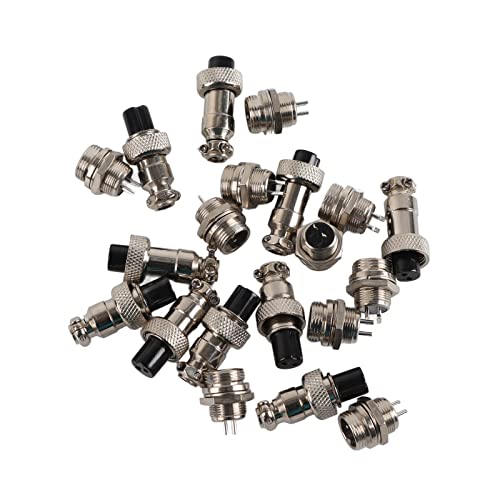 Set 10 Conectores de Aviación GX12 2Pin 12mm miniatura 5