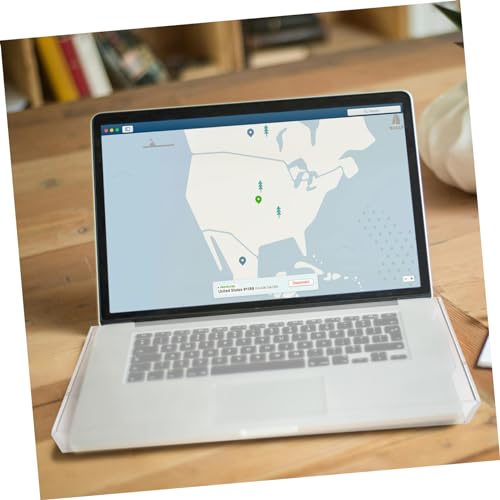 Funda para teclado de 17,3 pulgadas SEWACC, protector rígido acrílico transparente 3