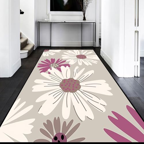 Alfombra cocina rectangular de 80x140cm lavable para pasillo baño con base antideslizante 5