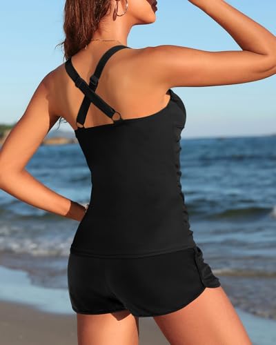 Image of Talisea Womens Tankini Bathing Suits with Skirt Two Piece Tummy Control Swimsuits Ladies Swimwear