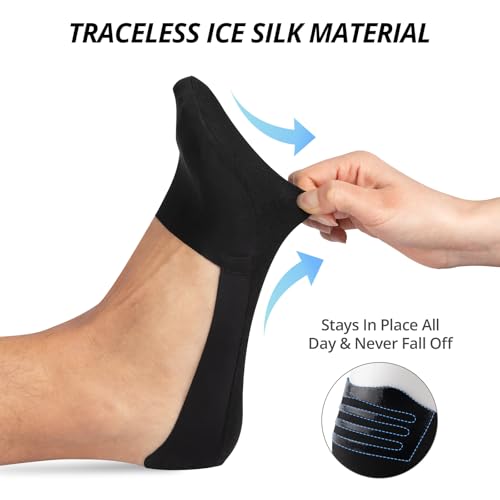 Heatuff 7 Pairs Mens No Show Socks Non Slip Low Cut Liner Socks Casual Thin Invisible Socks for Flat Boat4