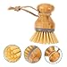 Healifty Wooden Kitchen Cleaning Brush Dishwashing Tool for Pots Dishes Versatile Scrubber for All Your Kitchen Needs Natural Wood Design Easy to Use