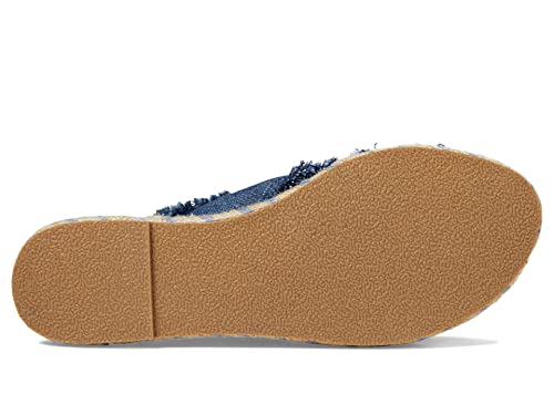 Minnetonka Women's Pepper Sandal Blue Denim, M, 6 #TOP2