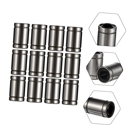 Gleavi 131337PLGYE 12 Pcs Linear Ball Bearings D Printer Accessories Printer Bearings Linear Motion Spline Bearing Bore Linear Ball Bearing Bushing Linear Ball Bearing Interior Machine Tool Steel thumb #5