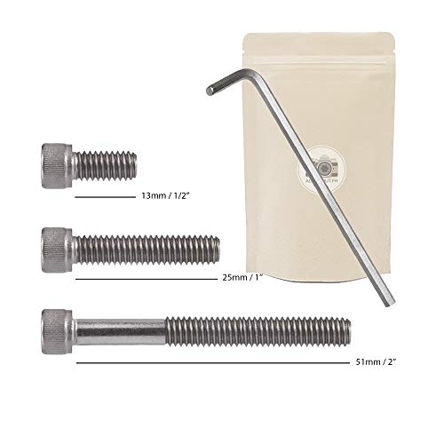 Lote 3 tornillo larga (1/4 trípode accesorio AU pas Kodak estándar 1/4 'Assistant Camera Screw 14/-20 ISO 1222: 2010 Photography Tripod Connections 1/2 