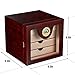 Woodronic Cigar Humidor Cabinet for 50-100 Cigars with Humidifier and Hygrometer, Spanish Cedar Lined Trays and Dividers, Rosewood Finish, Gift for Men