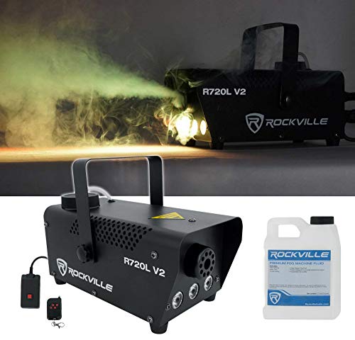 Audiosavings Bundle: Chauvet DJ Freedom Stick X4 (4) Wireless Battery RF LED DMX Light Sticks + Remote Bundle con Rockville R720L Máquina de Humo con Control Remoto + Fluido + LED Multicolor Integrado (2 Artículos) miniatura 6