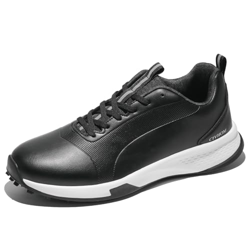 CIVHOM Men's Women's Golf Shoes Lightweight Waterproof Spikeless Golf Footwear