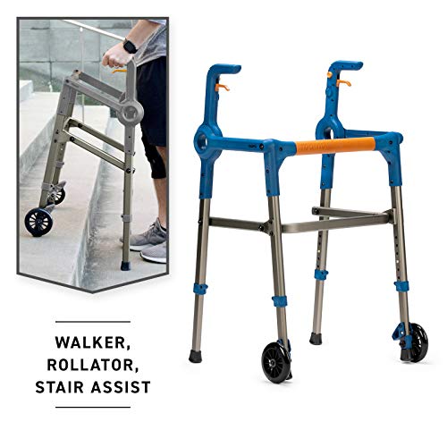 Roami Progressive Mobility Aid Walker with 2 Wheels, Rollator, Self-Adjusting Stair Assist, Go