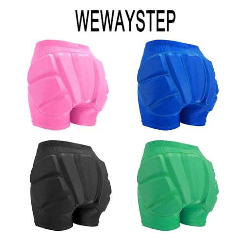 WEWAYSTEP Shorts Acolchoados Para Quadril E Bumbum Infantil Para Patinação, Protetores De Quadril Pa