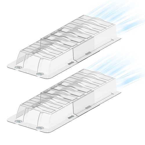Sideways Magnetic Vent Extender for Under Furniture, Floor Resiter Vent