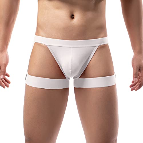 Men's Strappy Underwear Thongs Jockstrap Low Rise Bikini Briefs Nightwear Underpants2