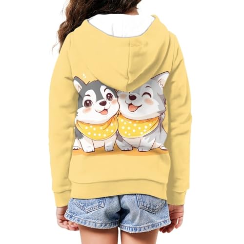 Image of Zipper Hoodie for Kids Full Zip Up Sweatshirt Active Coat Hooded Pullover with Pockets Size 6-16 Boys Girls