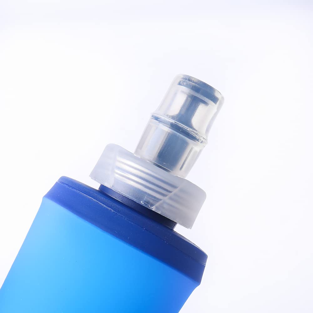 AONIJIE Faltbare Thermosflaschen 500 Ml TPU – 2 Stück Mit Strohhalm, Für Sport & Outdoor, Temperaturbeständig