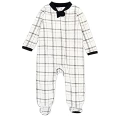 Hand Drawn Plaid Snow White/Navy