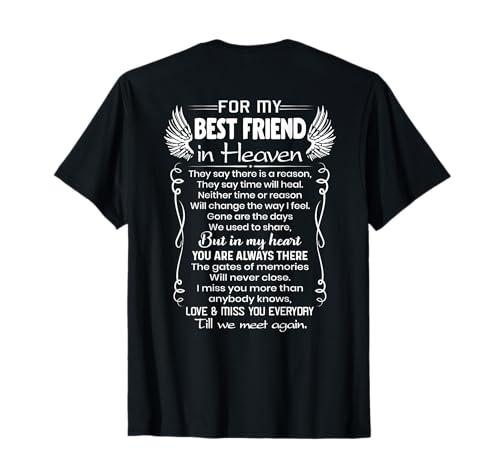 Family Shirt For My Best Friend In Heaven Till We Meet Again T-Shirt