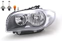 Johns, Scheinwerfer Halogen passend für BMW 1er E81 E82 E87 E88 07-09 LI + Leuchtmittel