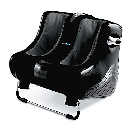 BRIGMTONu00ae Foot and Leg Massager / 3 Massage Systems: Vibrotherapy, Reflexology, Compression + 3 Levels of Intensity