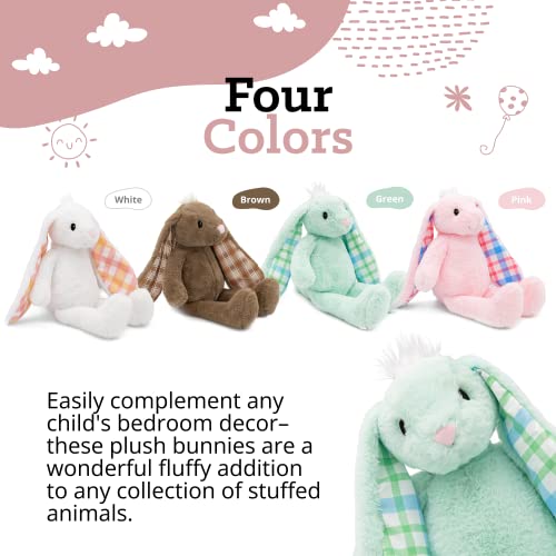 Plushible Easter Bunny Plush, Cuddly, Soft, Embroidered Stuffed Animal Toy For Newborns, Kids, Boys, & Girls, 18 Inch #TOP3