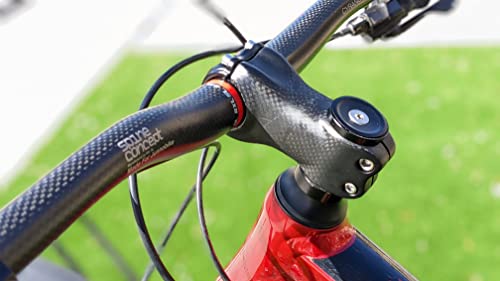 Mtb Handlebars, Mountain Bike Handlebars, Mtb Riser Handlebars 31.8, Carbon Fiber 720Mm 740Mm 760Mm Mtn Bike Handlebars Mtb Handle Bars(Red Pro 3K, 740Mm) #TOP5