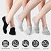 Loucey No Show Socks Invisible Socks Men Women Cushioned Low Cut Ankle Sock for Running Gym Hiking, 9 Pairs(mix color Medium)