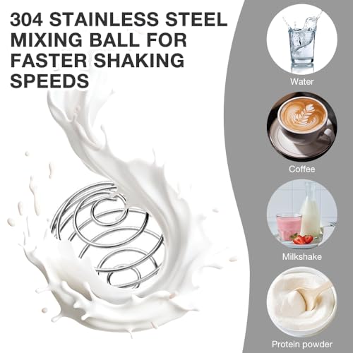 AVCXEC 750ml Protein Shaker Bottle, Protein Shake Bottle, Gym Shaker Bottle, Metal Protein Shaker With Mixball, Stainless Steel Protein Shaker, Leak Proof Sports Supplement Protein Shake Bottle — view 5