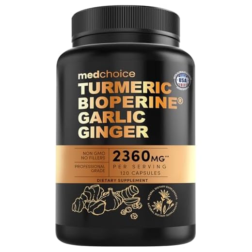 4-in-1 Turmeric Curcumin with Black Pepper 2360mg (120ct) - 95% Curcuminoids, Ginger Root, Bioperine & Garlic Pills - Curcumin Supplements for Joint, Digestion, & Immune Support (Pack of 1)