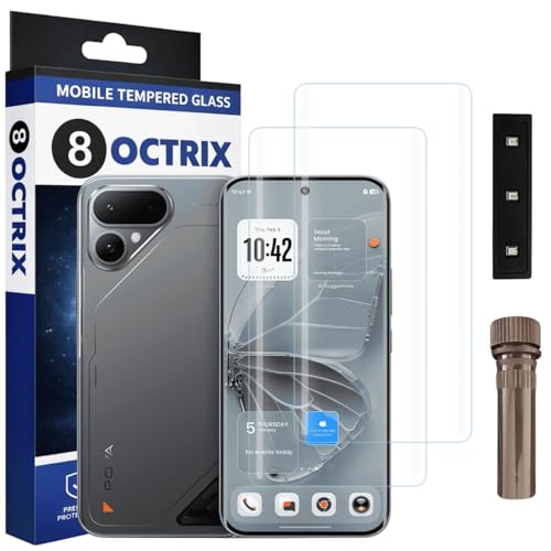 Image of Premium Curved UV Tempered Glass Screen Protector for Tecno Pova Curve 2 5G | Transparent | Pack of 2 | Full Screen Coverage with UV Installation Kit