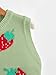Floerns Women's Sleeveless Round Neck Cute Strawberry Sweater Vest Crop Shirt Top Mint Green S