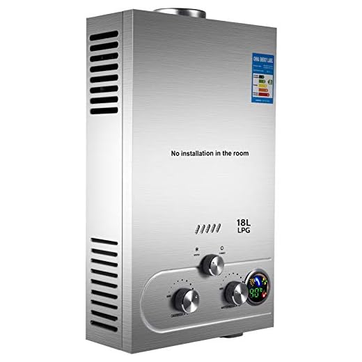 Happybuy 18L Propane Water Heater 4.8GPM Tankless Propane Water Heater Fit for Home outdoor RV Use