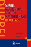  DUBBEL - Taschenbuch für den Maschinenbau