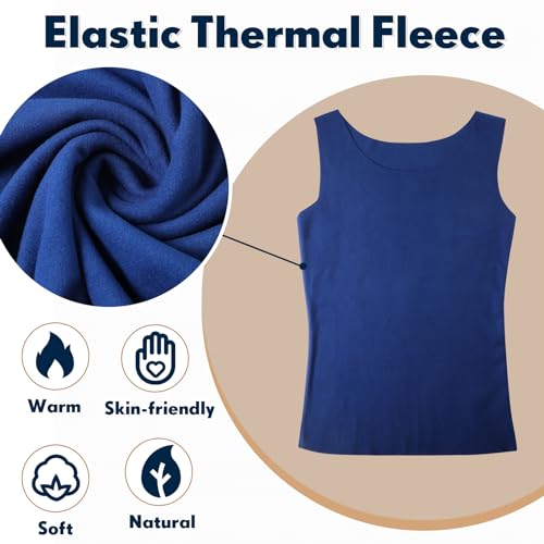 Image of Toulite 4 Pcs Thermal Tank Tops Women Underwear Tops Sleeveless Undershirt for Women Cotton Camisole Warm Base Layer