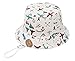 EOZY Chapeau Bob Coton Bébé Enfant Anti-UV Vintage Motif Cartoon Chapeau Pêcheur Chapeau de Soleil Été Fille Garçon Outdoor Voyage (Avion, 2-4 Ans)