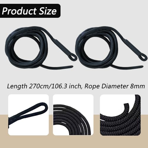2 pcs pilates reformer pull rope parts pilates reformer ropes replacement strap suitable for home studio use of yoga fitness equipment pilates core bed accessory yoga strap