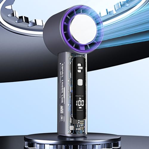 Ventilateur de poche portable miniature LED rechargeable été - 4