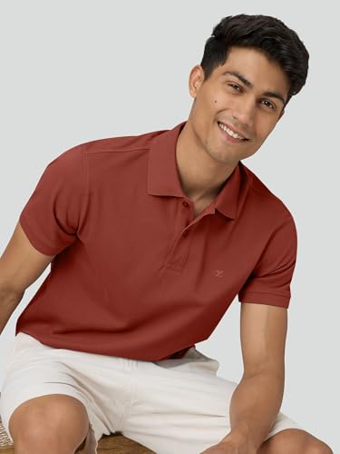 Image of XYXX Men's Nova 100% Combed Cotton Regular Fit Polo T-Shirt