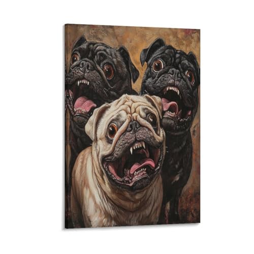 Impression sur toile carlin tableau décoration maison moderne 40x60