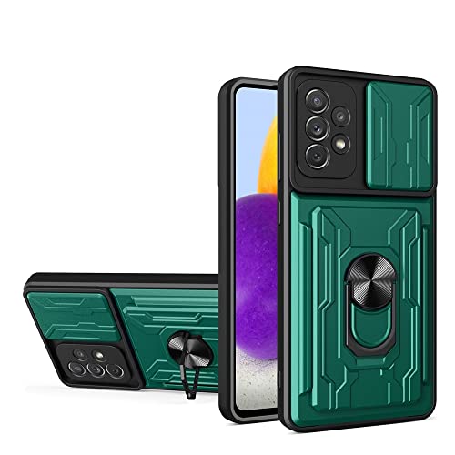 Coque antichoc Samsung A22 4G avec porte-cartes intégré vert