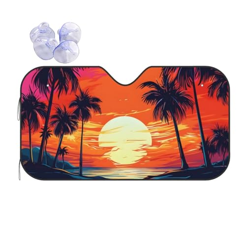 Cubiertas de parabrisas cocoteros de 70x130cm para protección solar de camiones y SUV