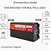 HENGJINGTR 3000W DC 12V-72V Pure Sine Wave Inverter Charger Split Phase DC Input AC Output 120V/240V Low Frequency Solar Power Inverter Converter for Home, RV, Truck,12v to 220v
